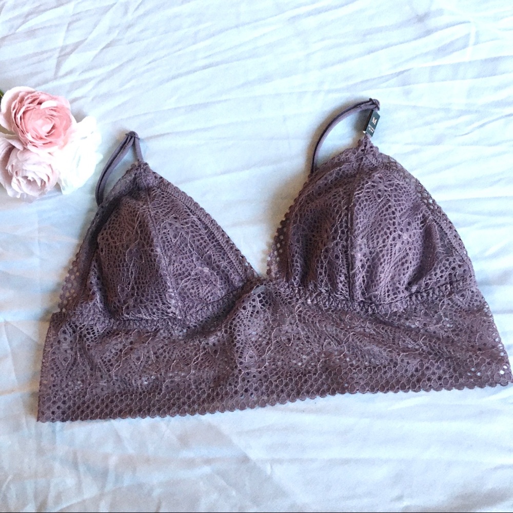 NWOT Victoria Secret Purple Lace Bralette